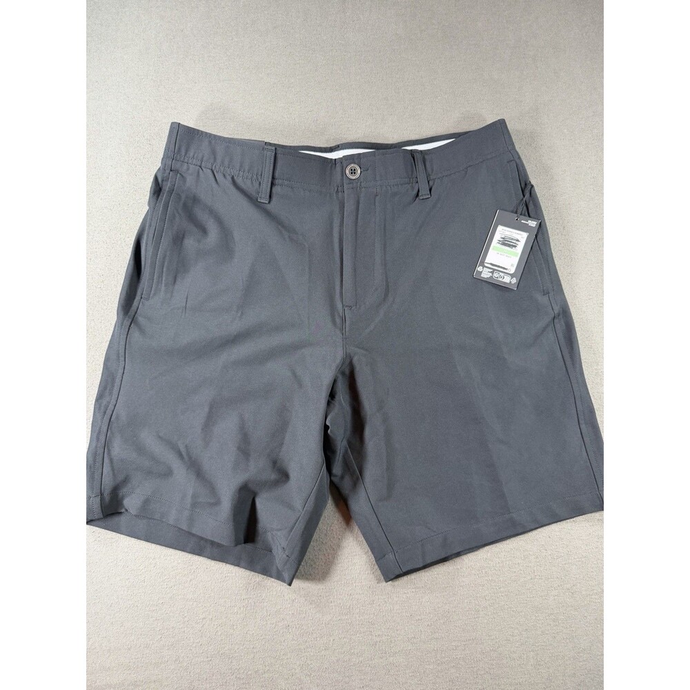 Under Armour Shorts Mens Sz 34 10" Black Golf Performance Stretch Pockets New